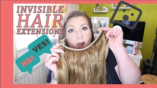 Cheap Halo Hair Extension Dupe || Invisible Wire Hair Extensions