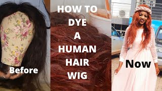 How To Dye Human Hair Wigs/My First Time
