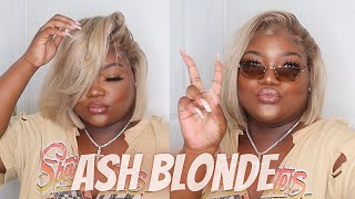 Ash Blonde Bob For Dark Skin Woc || Thebeautyjeneral
