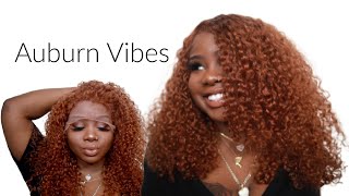  Affordable Color Series |  $Exy Auburn Curls  | In Color Wig