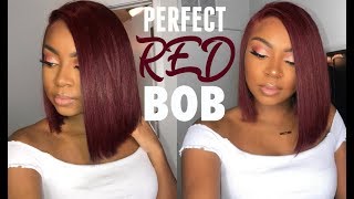 The Perfect Red Bob (Prep, Cutting, Coloring) | Premium Lace Wig