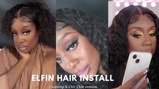 Install W. Elfin Hair Hd Lace Wig & Chit Chat | Quitting Yt+ Closing My Business+ Lip Fillers+ More