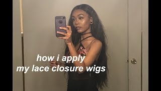 How I Apply My Closure Wig | Sunlight Hair