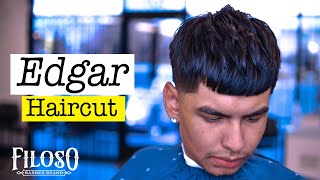 How To Edgar Haircut With Texture On Top
