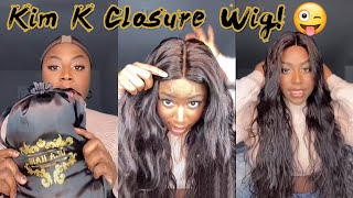 2X6 Kim K Lace Closure Wig Review! Long Middle Part Hairline | Affordable Price #Ulahair