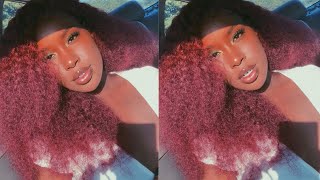 Burgundy Curly Wig | Black To 99J With No Bleach Ft. Unice Kysiss Hair | Hellen Maneno