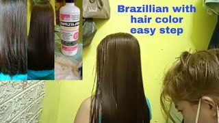 Love Fusion Brazillian Blowout With Hair Color