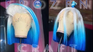 Elsa Frozen Craft  Ombre Watercolor Method  Ft Aob Hair