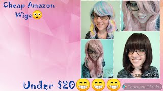 I Try On Cheap Amazon Wigs!!