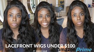 Amazon Lace Front Wigs Under $100| Ft. Kinnis Hair | Iamjustgeorgiak