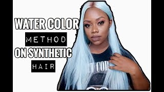How To Dye Synthetic Wig Water Color Method Detailed Trial And Error