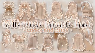 *New* Blonde Hair Codes And Links! | Cottagecore Aesthetic | Roblox Bloxburg