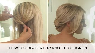 How To Create A Low Knotted Chignon | Hair Styling Tutorial | Kenra Professional