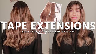 Diy Tape In Hair Extensions Review | Amazingbeautyhair Virgin Tape In