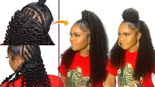 "No Leave Out" Sew In Half Up Half Down Using 100% Human Hair/ Ula Hair