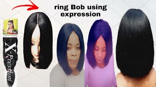 Straight Bob Crochet Wig Using Expression Braid/No Closure, No  Frontal.