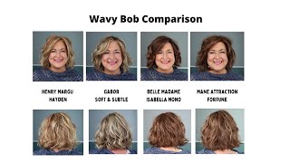 Wavy Bob Wigs!  Comparing 4 Wavy Bobs: Hayden, Fortune, Soft & Subtle, Isabella Mono