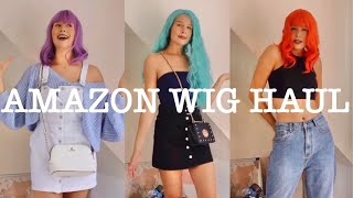 Trying Crazy, Colourful Wigs From Amazon And Styling Outfits For Them // Lizzy Capps