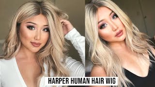 Wigs 101| How To Put Our Harper Remy Human Hair Wig On & Style It
