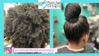 Versatile Tape In Extensions On 4C Natural Hair