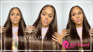 The Best Chocolate Brown Wig Install | Ali Pearl Hair