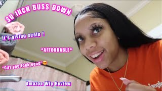 30 Inch Amazon Wig Review  *13X4 Transparent Hd Lace Frontal Wig* | Affordable | Must Have !|
