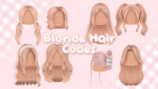 Blonde Hair Codes For Bloxburg And Roblox
