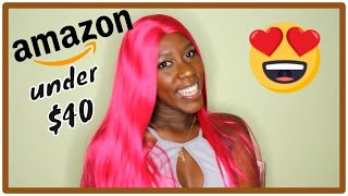 Neon Pink Lace Front Amazon Wig || Sapphire Wigs || Unboxing And Review