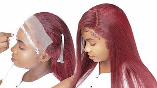 Must Have | Amazing Color 99J Burgundy Lace Wig Install Ft. Upretty Hair