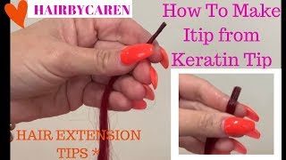Hair Extension Diy Itip From Keratip