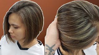 How To Highlights For Short Hair | Tagalog Tutorial | Chading