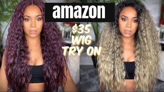 Trying The Best Amazon Synthetic Wigs?! Are They Worth It?! K'Ryssma Lace Wigs | Alwaysameera
