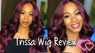 Burgundy Wine Fine Sensationnel "Trissa " Wig Review Wig For $27