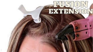 How To Install Keratin Hot Fusion Hair Extension//Beginner Friendly