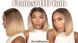 You Need This Color Bob! | Flattest Hd Lace Ombre Blonde Bob| Lovelybryana X Hairvivi