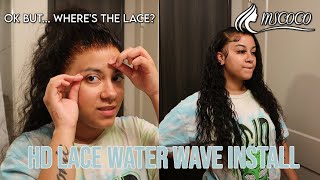 Most Amazing Lace! Hd Water Wave Wig Install | Mscoco Hair