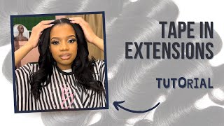 Tape In Extensions Tutorial