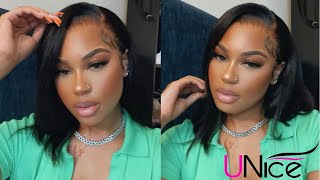 Must Buy Frontal Bob Wig! | Start To Finish Wig Install | Unice Hair