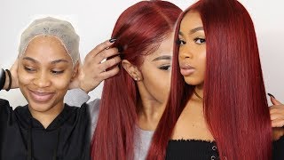How To: Cherry Red Hair Tutorial | Water Color Method!