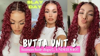 Butta Lace Unit 3 - T4/Wine  Red Wig Watch Me Slay My First Lace Wig - Under $40