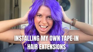 How I Put In Tape-In Hair Extensions At Home