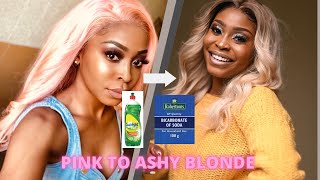 How To: Pink Wig To Ashy Blonde On A Budget