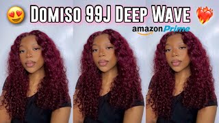 Amazon Prime Ft Domiso Hair  | 99J Deep Wave 13X4 Lace Wig