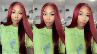 I Think Red Is My Color| Transforming My Wig From Blonde To Red| Ft. Beauty Forever