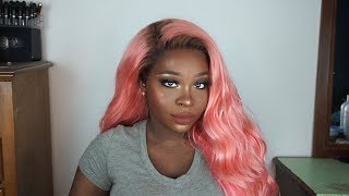 The Perfect Peachy Pink/Rose Gold Hair For Dark Skin | Gbemi Abiola