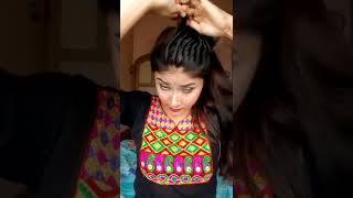 High Ponytail Hairstyle For College Girls|Easy Monsoon Hairstyle #Shorts#Ytshorts#Hairstyle#Ponytail
