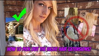 How To Pick Out The Right Hair Extensions! | Six Star Tape In Hair Review And Tips!