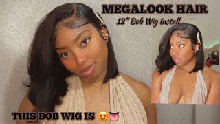 Frontal Bob Wig Install Perfect For Summer Heat. Ft. Megalook Hair