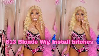 613 Blonde Wig Install Ft Artwurst Hair On Amazon