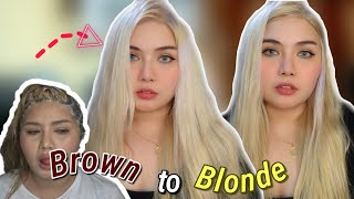 Brown To Blonde| Bremod Bleach & Dust 0.0 | Diy Blonde Hair Color | Polin Polin